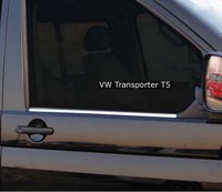 Молдинги окон нижние  (нерж.)  2 шт VW T5 TRANSPORTER 08.2003 - 2010